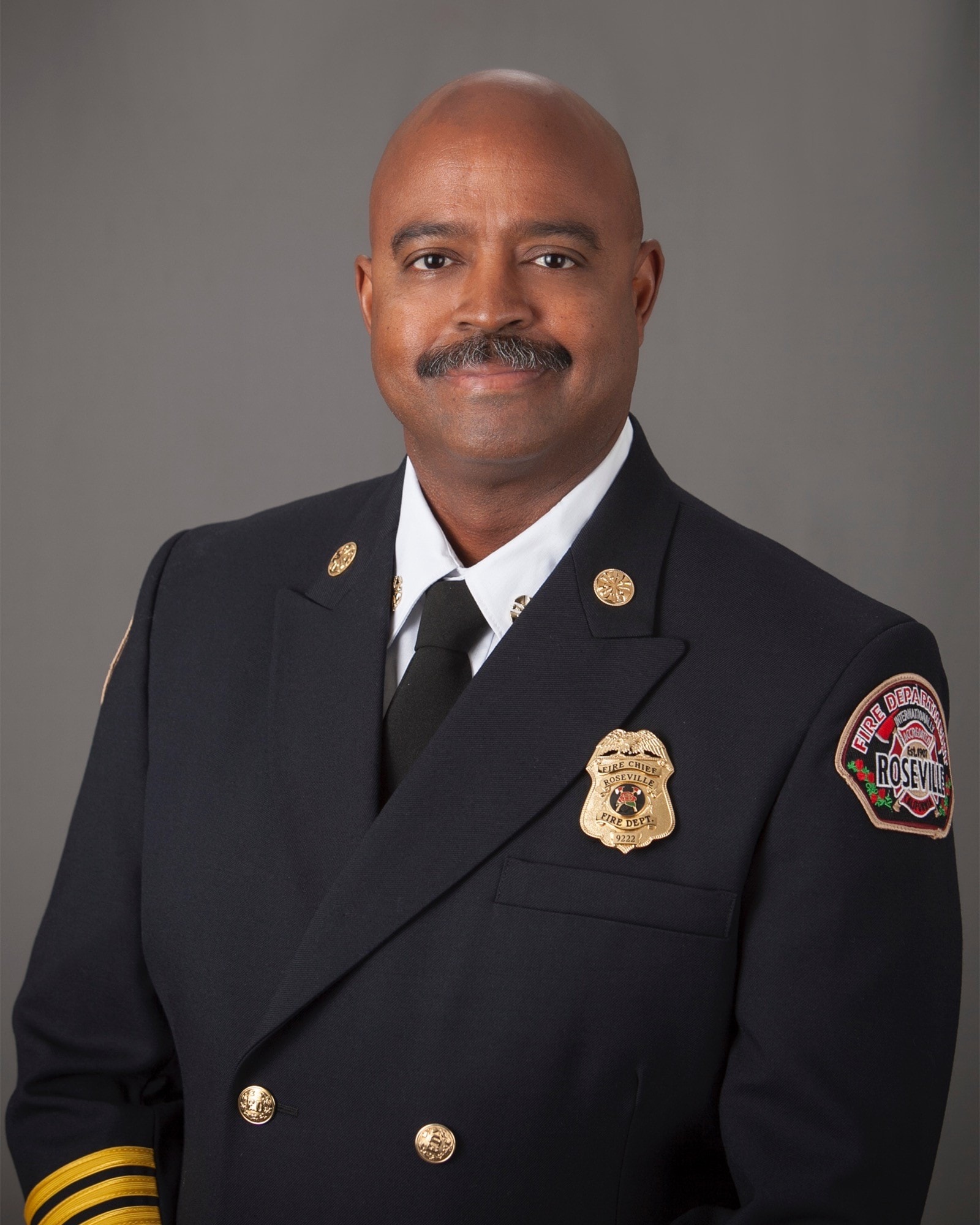 Retired Fire Chief Rick Bartee — handler portrait