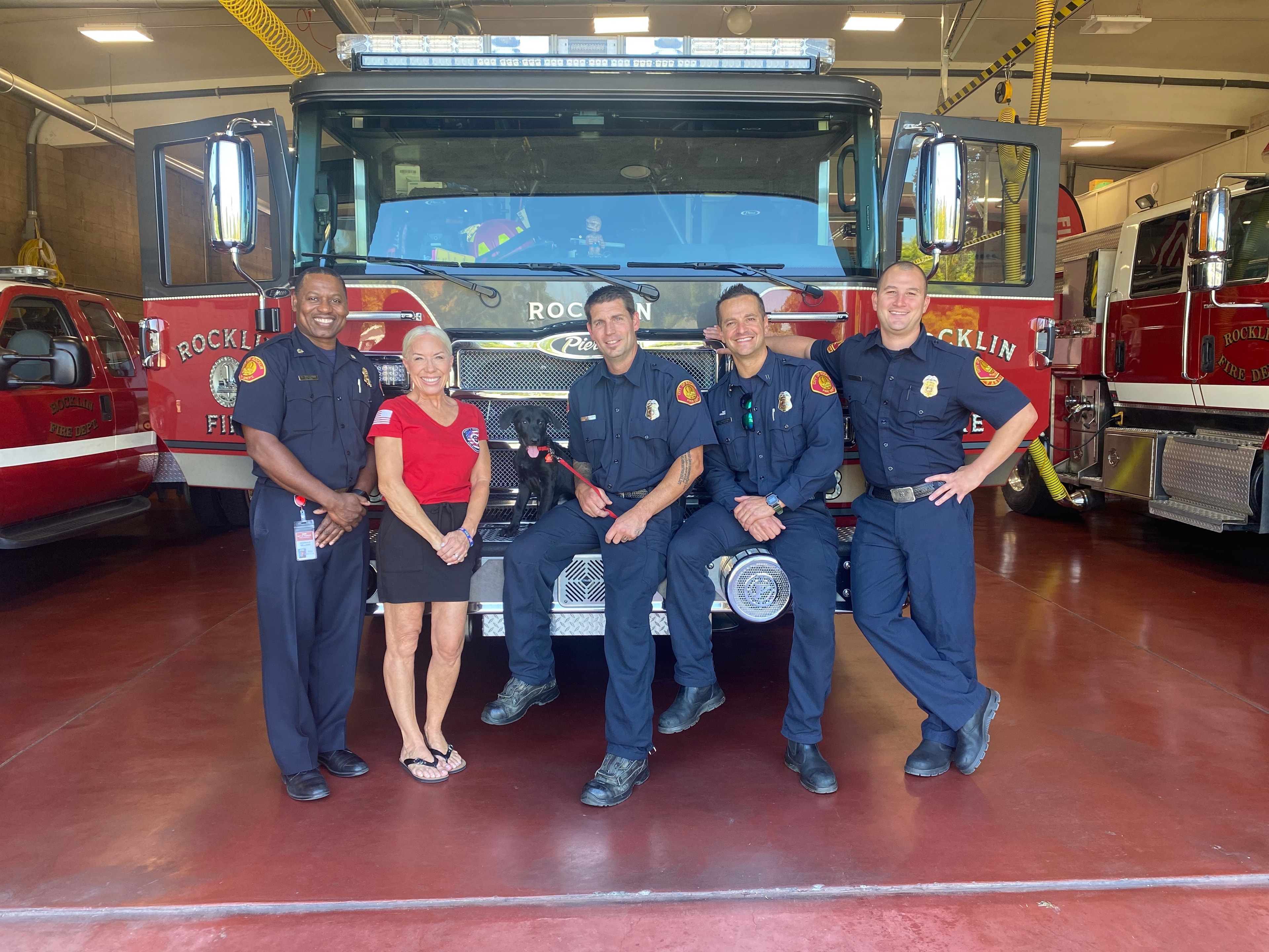 First responders and community volunteers gathered together