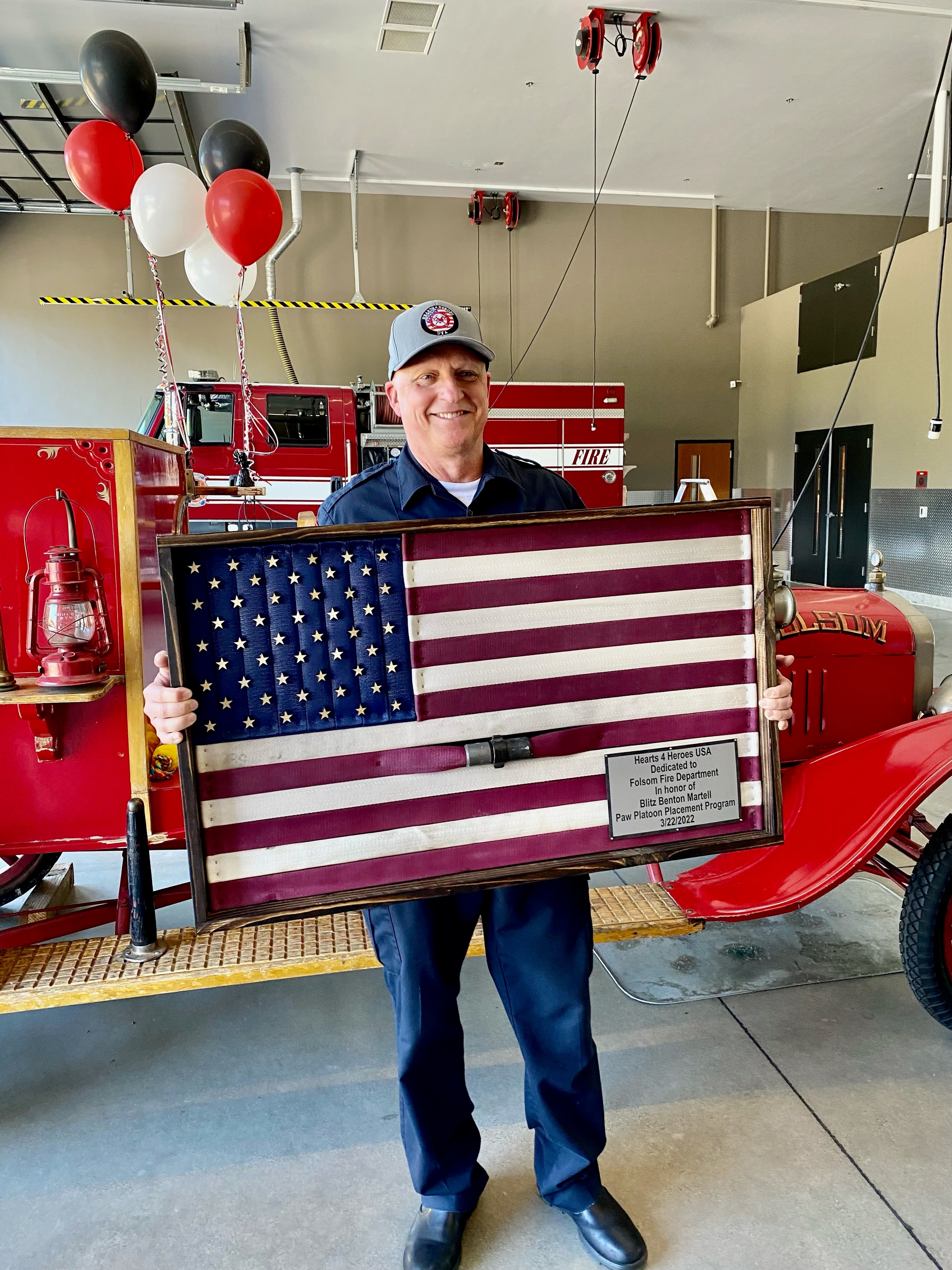 First responders at a fire station