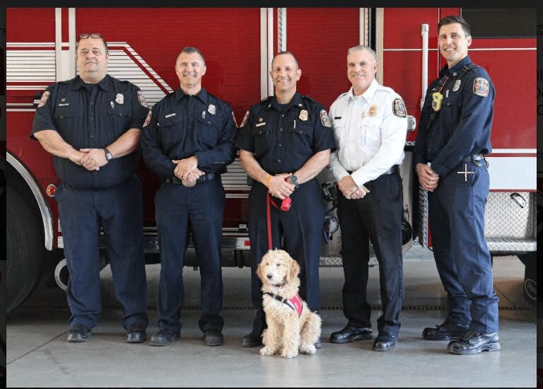Blitz during first aid training exercise with Folsom Fire crew